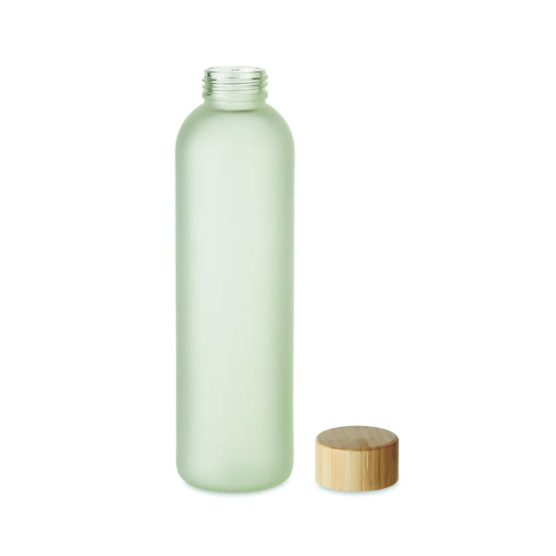 Rivo – Borraccia in vetro 650 ml, colore Bianco Trasparente, vista lato