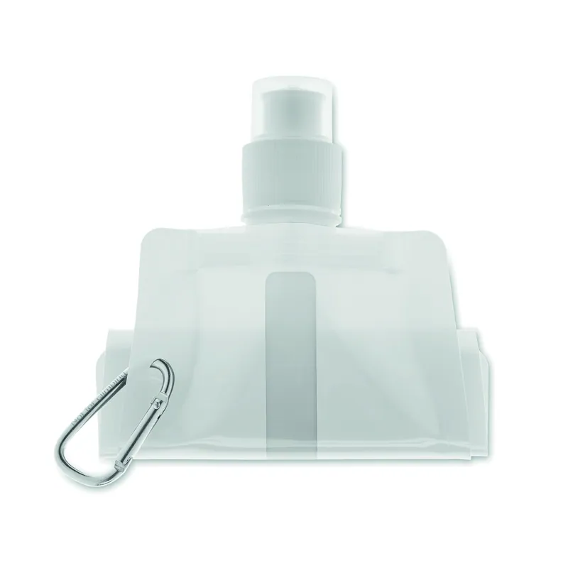 Cervo – Borraccia sportiva in PET 480 ml, colore Bianco, vista lato