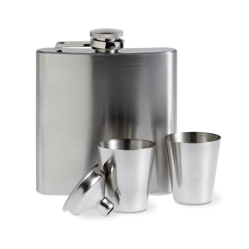 Rugiada – Thermos in acciaio inox 200 ml, colore Argento Opaco, vista lato