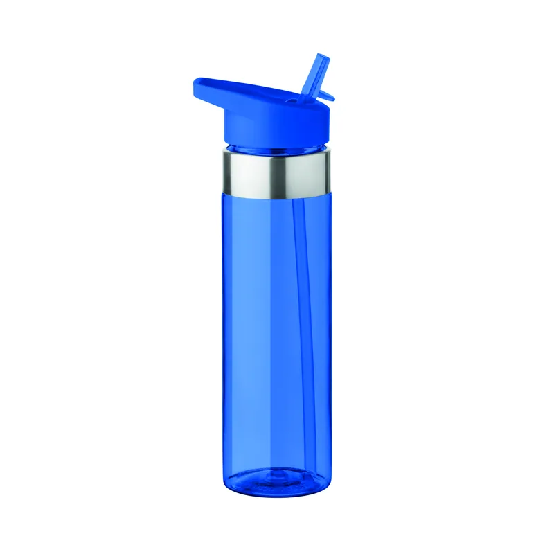 Chiaro – Borraccia sportiva in PET 650 ml, colore Blu Trasparente, vista fronte