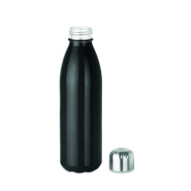 Vento – Borraccia in vetro 650 ml, colore Nero, vista lato