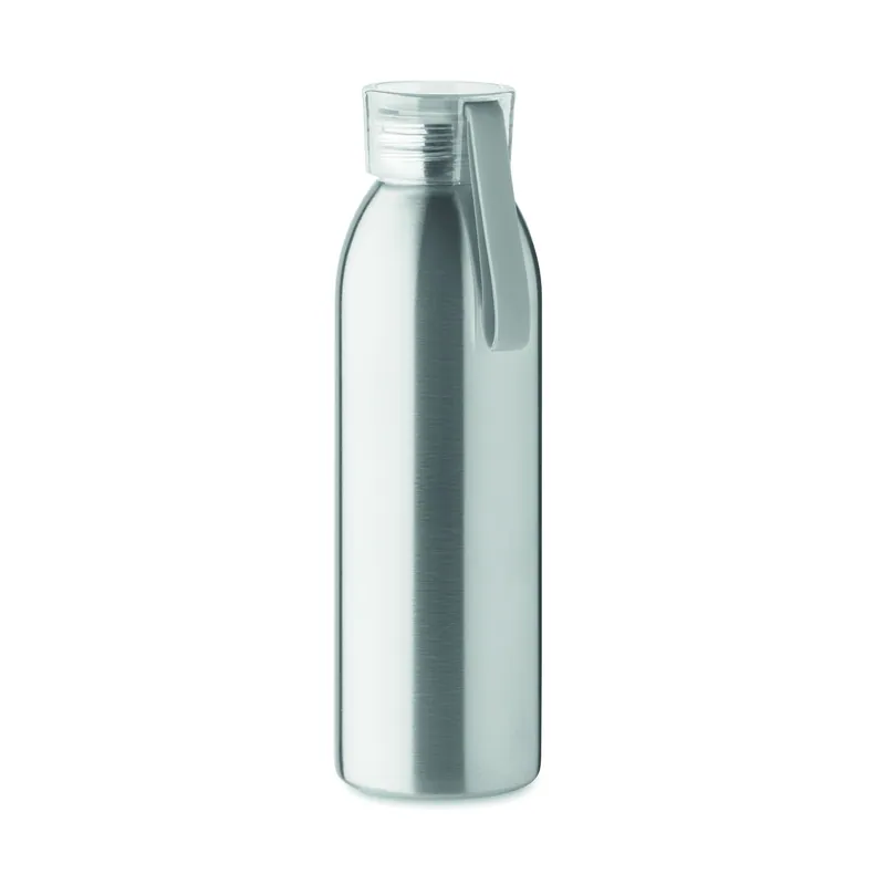Rugiada alpina – Borraccia sportiva in acciaio inox 650 ml, colore Argento Opaco, vista fronte