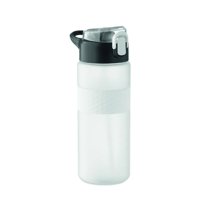 Fonte chiara – Borraccia sportiva in RPET riciclato 700 ml, colore Bianco Trasparente, vista fronte