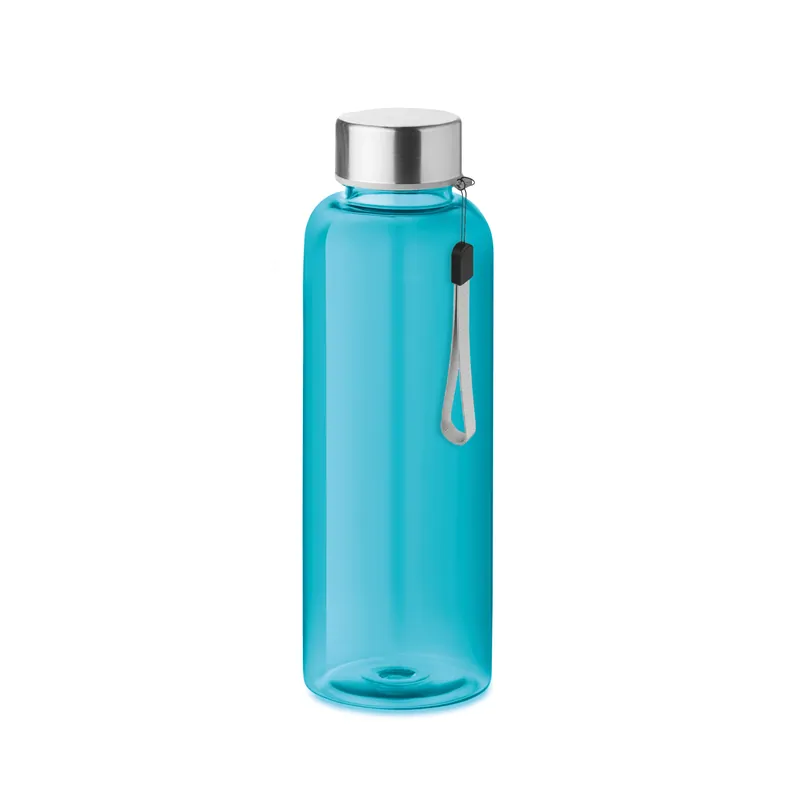 Ruscello – Borraccia sportiva in RPET riciclato 500 ml, colore Blu Trasparente, vista fronte