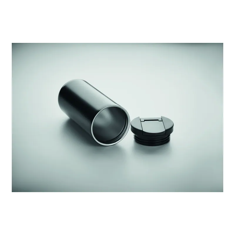 Lava – Tumbler termico in acciaio inox 330 ml, colore Nero, vista lato