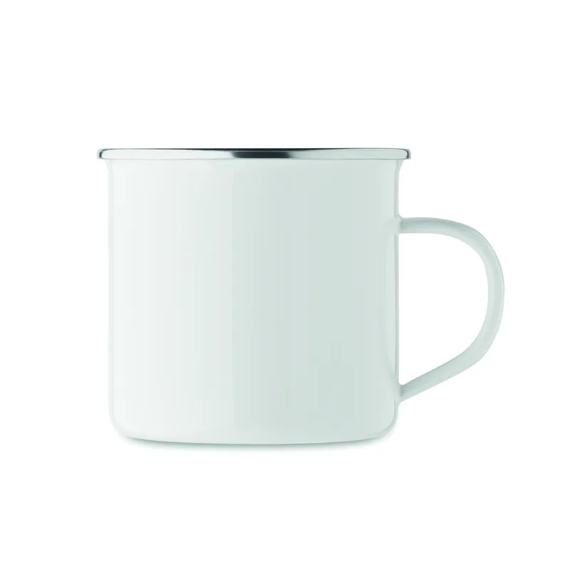 Australe – Tazza da viaggio in metallo 500 ml, colore Bianco, vista aperta