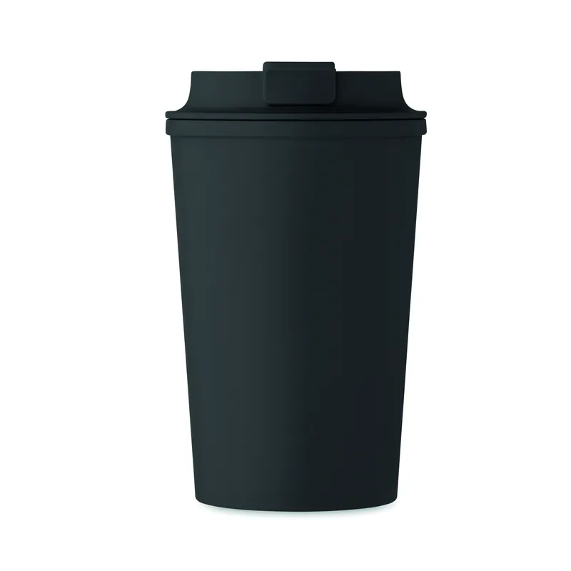 Sorgiva – Bicchiere riutilizzabile in PLA 350 ml, colore Nero, vista lato