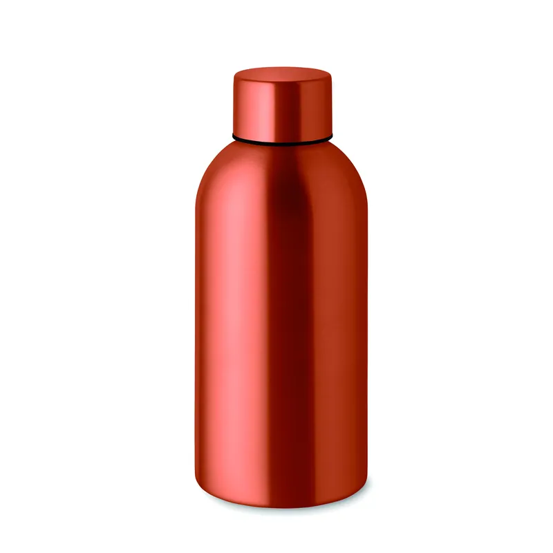 Neve – Borraccia sportiva in acciaio inox riciclato 500 ml, colore Arancio, vista fronte