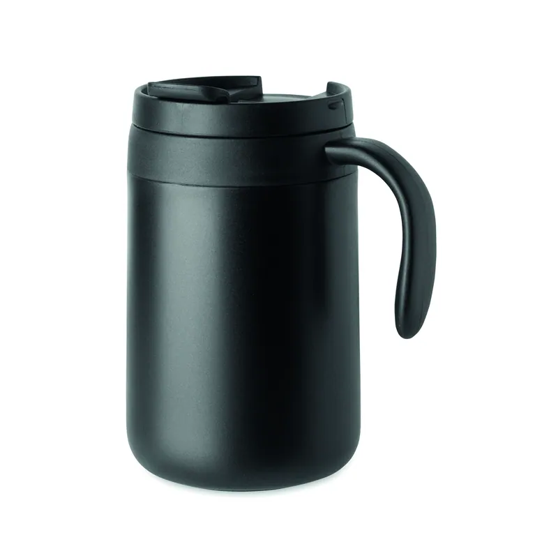 Prateria – Bicchiere riutilizzabile in acciaio inox 450 ml, colore Nero, vista retro