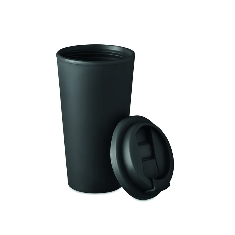 Medusa – Bicchiere riutilizzabile in polipropilene 475 ml, colore Nero, vista lato