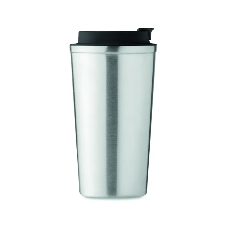 Fondale – Bicchiere riutilizzabile in acciaio inox 510 ml, colore Argento Opaco, vista lato