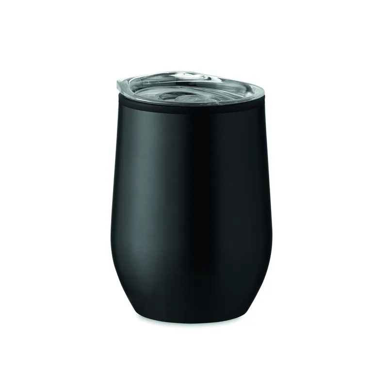Promontorio – Bicchiere riutilizzabile in acciaio inox 350 ml, colore Nero, vista lato