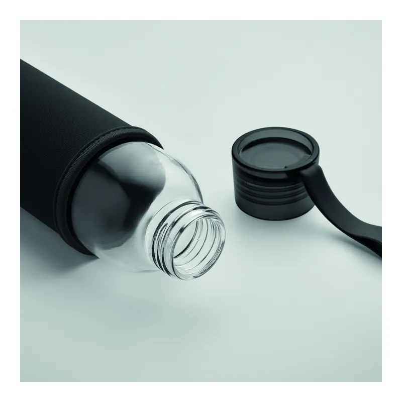 Bora – Borraccia in vetro 500 ml, colore Nero, vista dettaglio