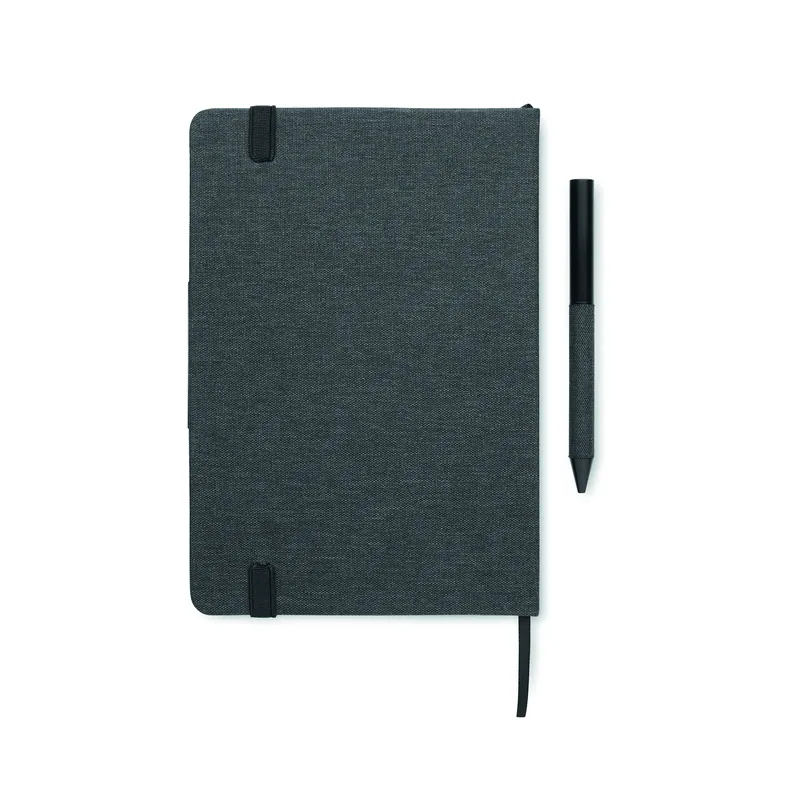 Stambecco – Set con borraccia in carta, colore Nero, vista retro