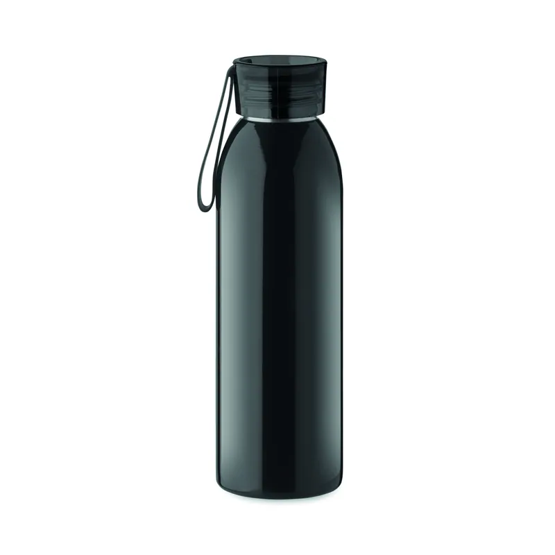 Rugiada alpina – Borraccia sportiva in acciaio inox 650 ml, colore Nero, vista retro