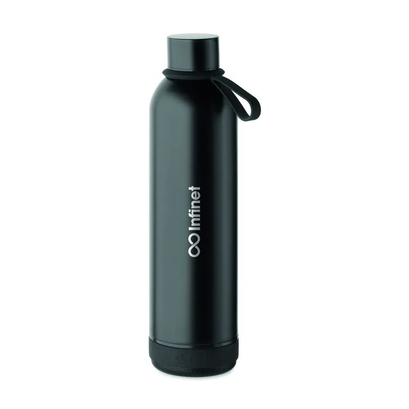 Viola – Thermos in acciaio inox 500 ml, colore Nero, esempio di stampa