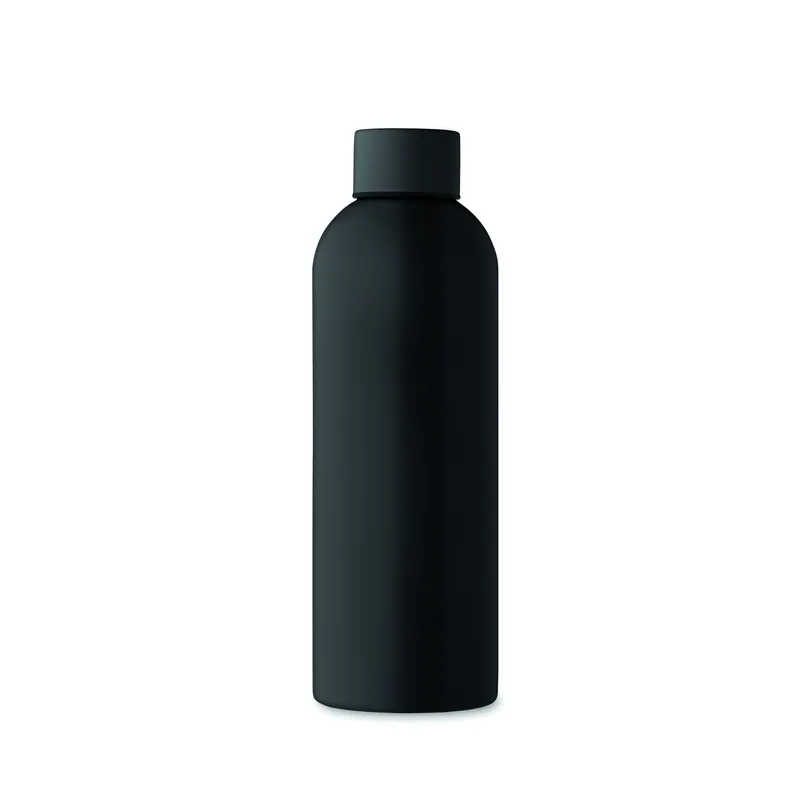Anemone – Borraccia sportiva in acciaio inox riciclato 750 ml, colore Nero, vista aperta