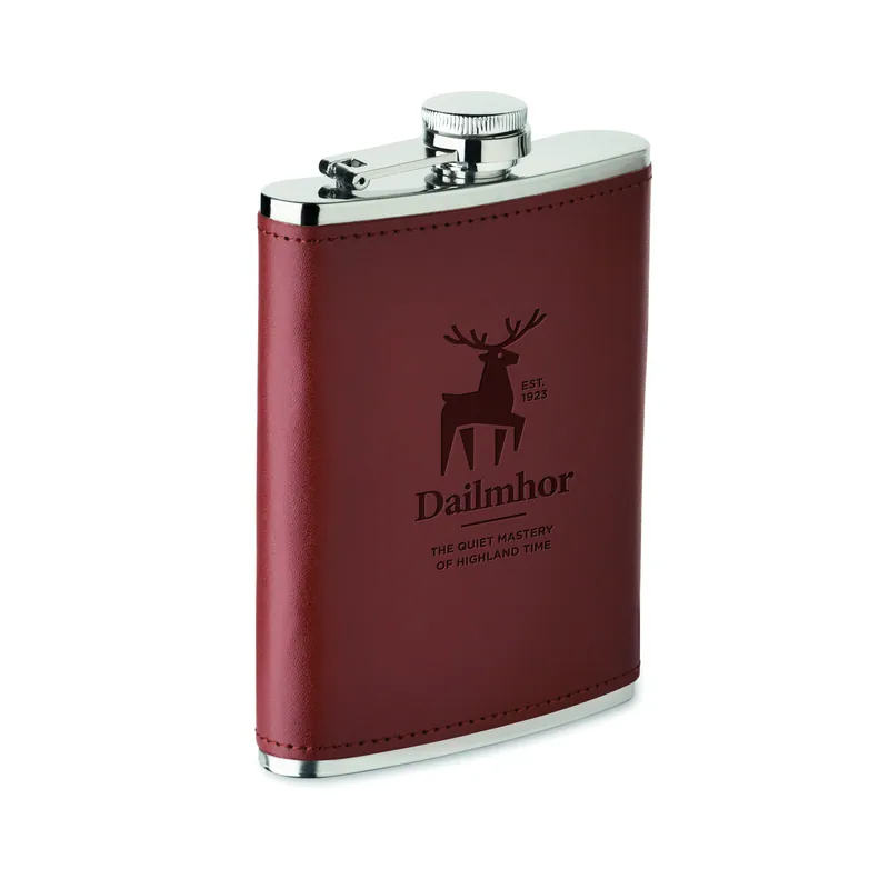 Murena – Thermos in acciaio inox 200 ml, colore Marrone, esempio di stampa