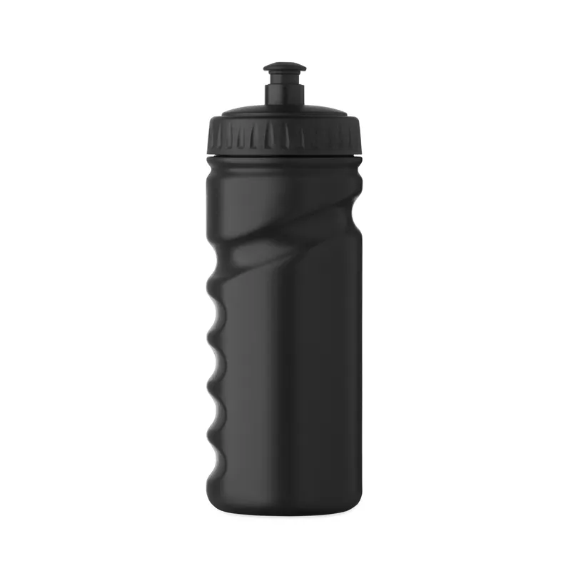 Corallo – Borraccia sportiva in plastica PE 500 ml, colore Nero, vista retro