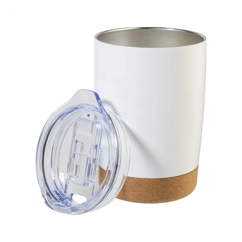 Begonia – Tumbler termico in acciaio inox 380 ml, colore Bianco