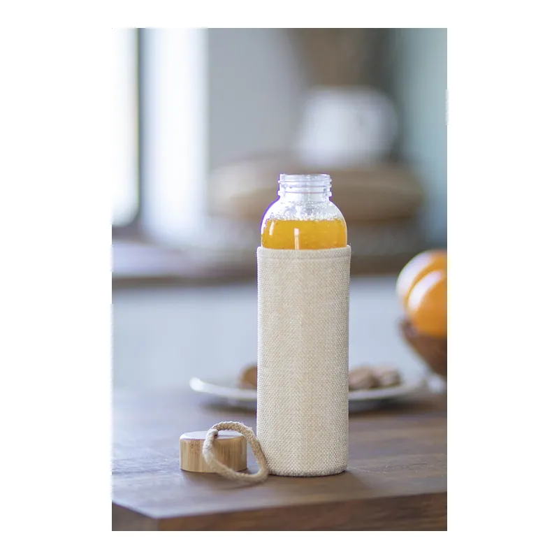 Fringuello – Borraccia in vetro 500 ml, colore Naturale