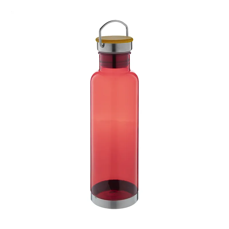 Sambuco – Borraccia in plastica 800 ml, colore Rosso, vista fronte