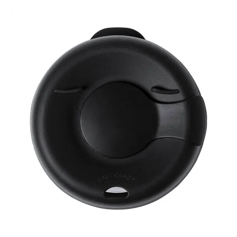Acqua alta – Tazza da viaggio in vetro borosilicato 350 ml, colore Trasparente / Nero