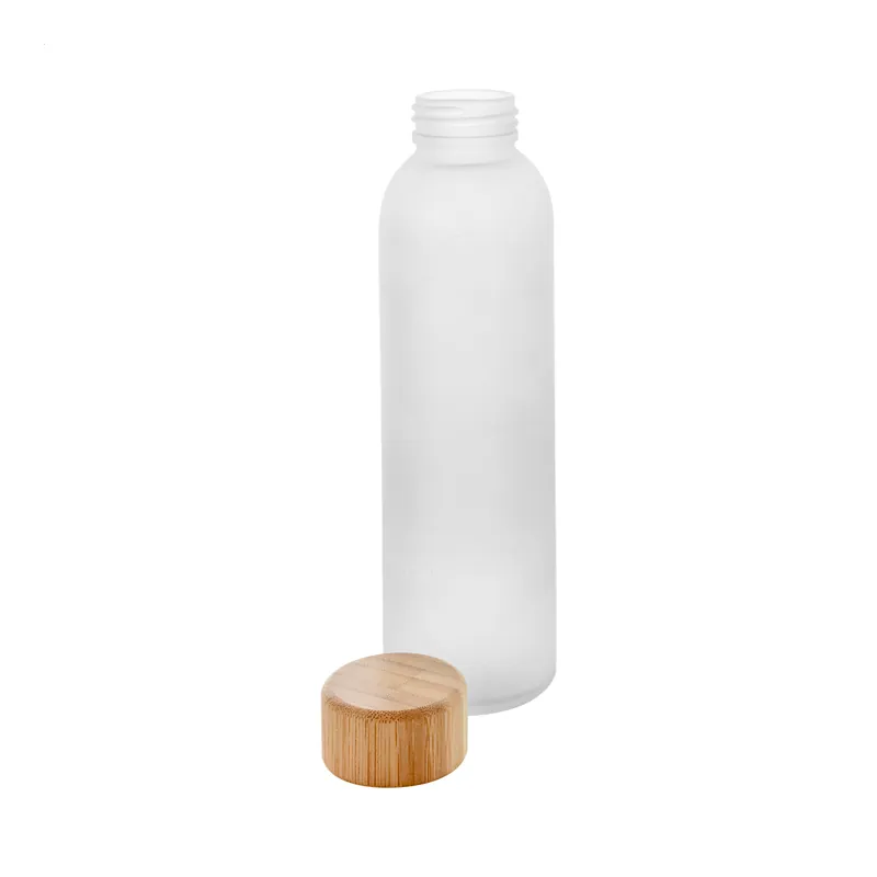 Cinciallegra – Borraccia in vetro 500 ml, colore Bianco ghiacciato