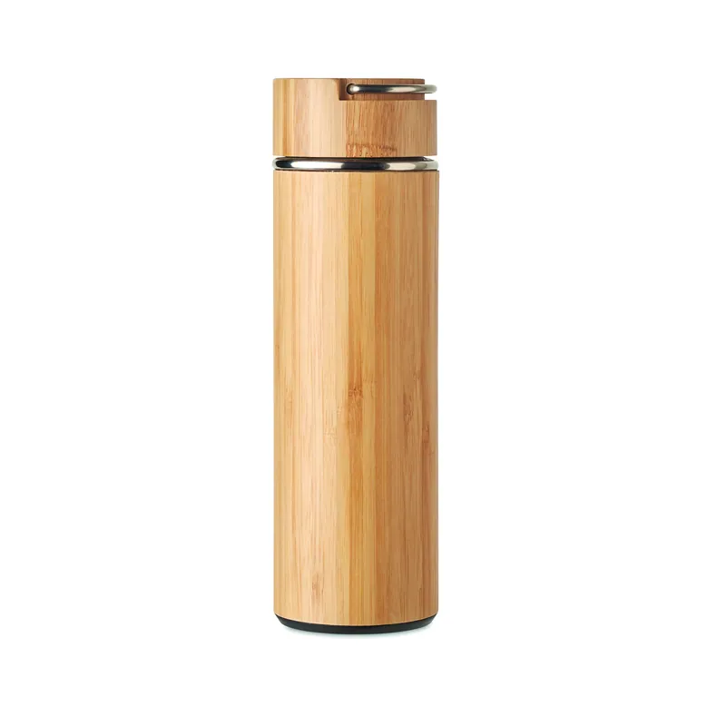 Tramontana – Borraccia termica in acciaio inox 400 ml, colore Legno, vista retro