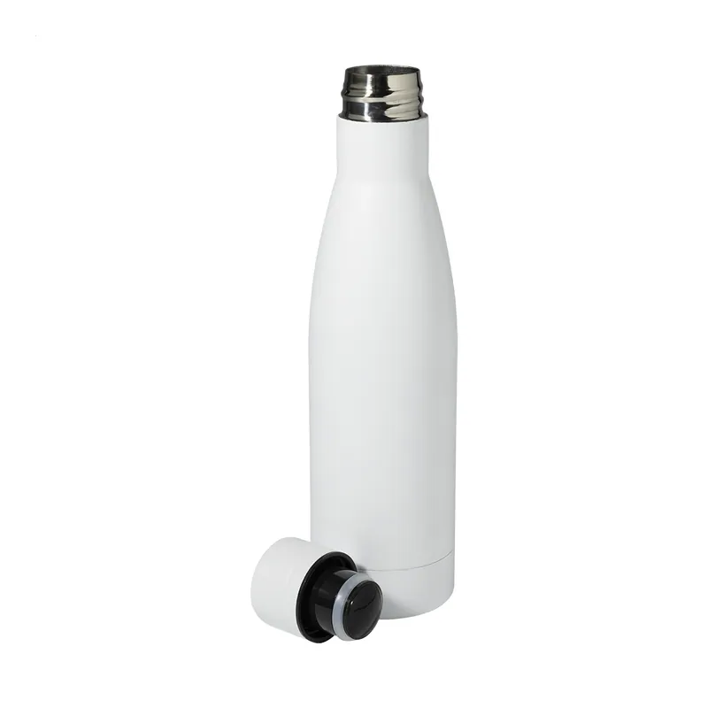 Usignolo – Borraccia termica in acciaio inox 500 ml, colore Bianco