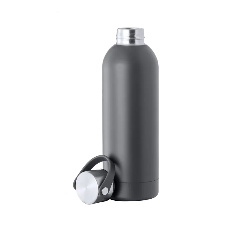 Verdone – Borraccia termica in acciaio inox riciclato 500 ml, colore Grigio