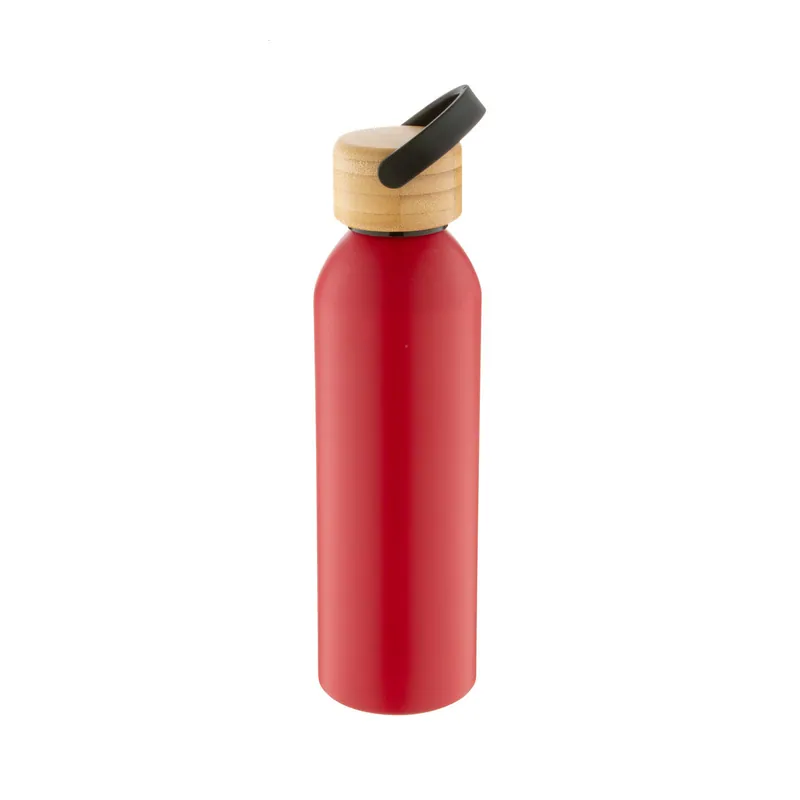 Pozzo – Borraccia in alluminio 600 ml, colore Rosso