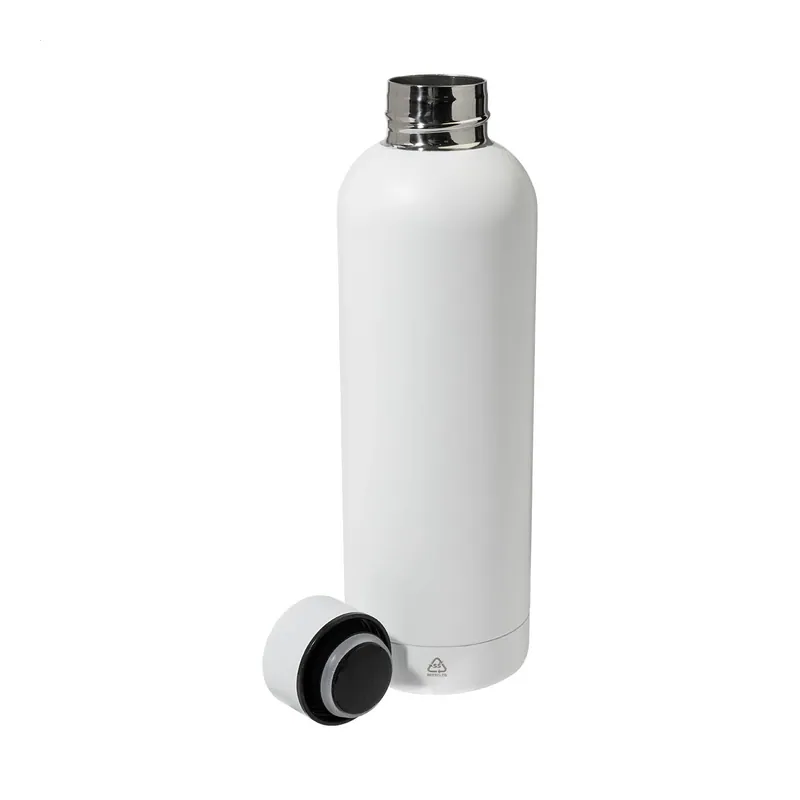 Picchio – Borraccia termica in acciaio inox riciclato 500 ml, colore Bianco