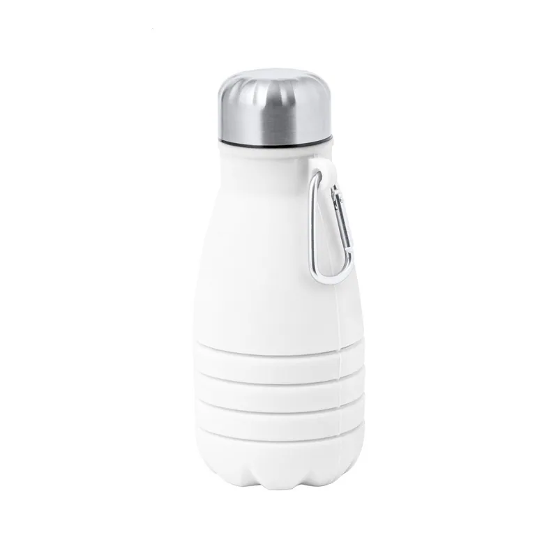Cuculo – Borraccia in silicone 550 ml, colore Bianco