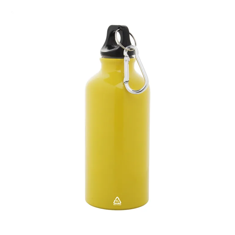 Upupa – Borraccia in alluminio 400 ml, colore Giallo, vista fronte