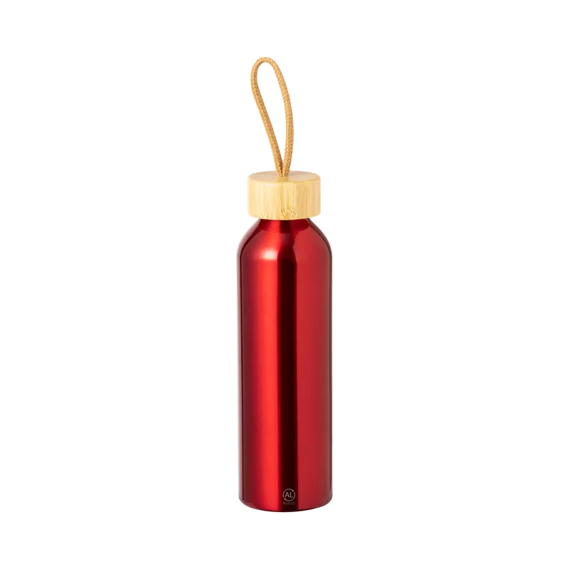 Platano – Borraccia in alluminio 600 ml, colore Rosso, vista fronte