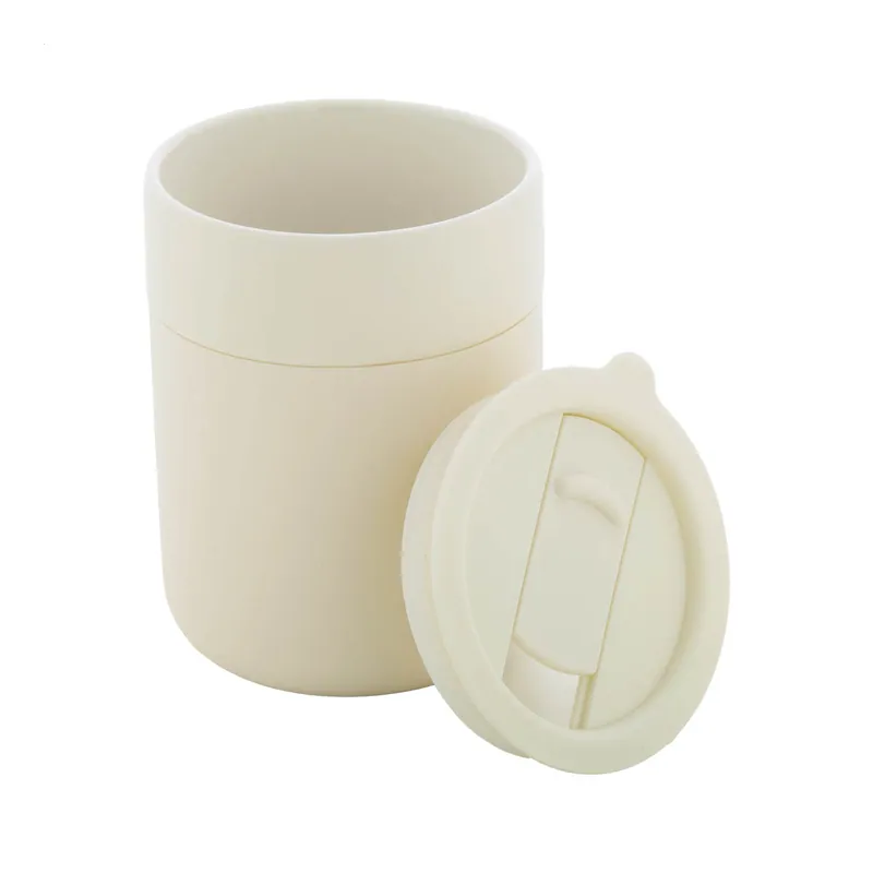Ametista – Tazza da viaggio in silicone 300 ml, colore Naturale