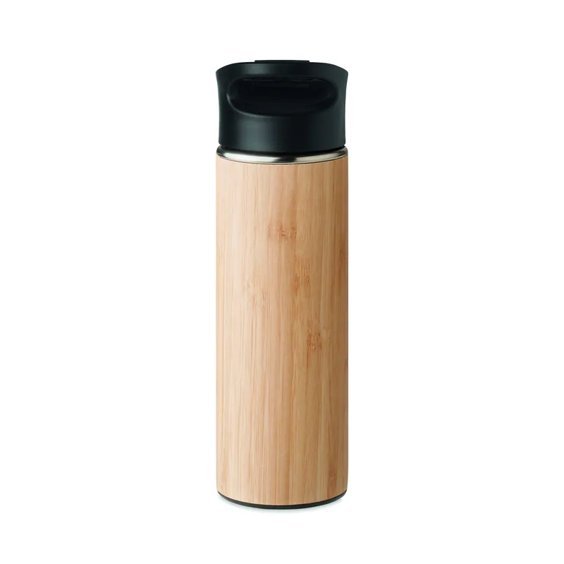 Golfo – Thermos in acciaio inox 450 ml, colore Legno, vista retro