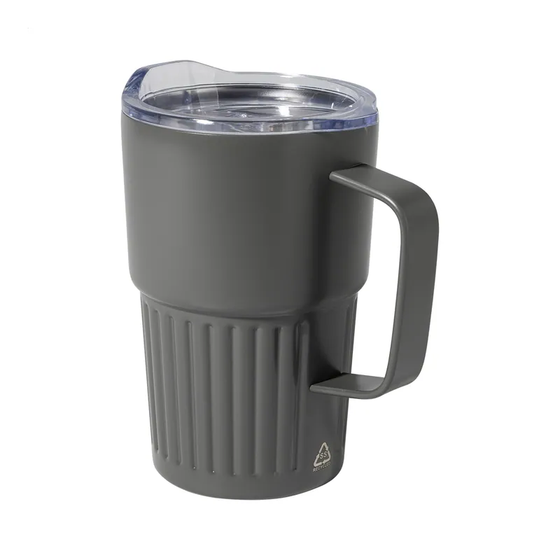 Nibbio – Tumbler termico in acciaio inox riciclato 470 ml, colore Grigio scuro