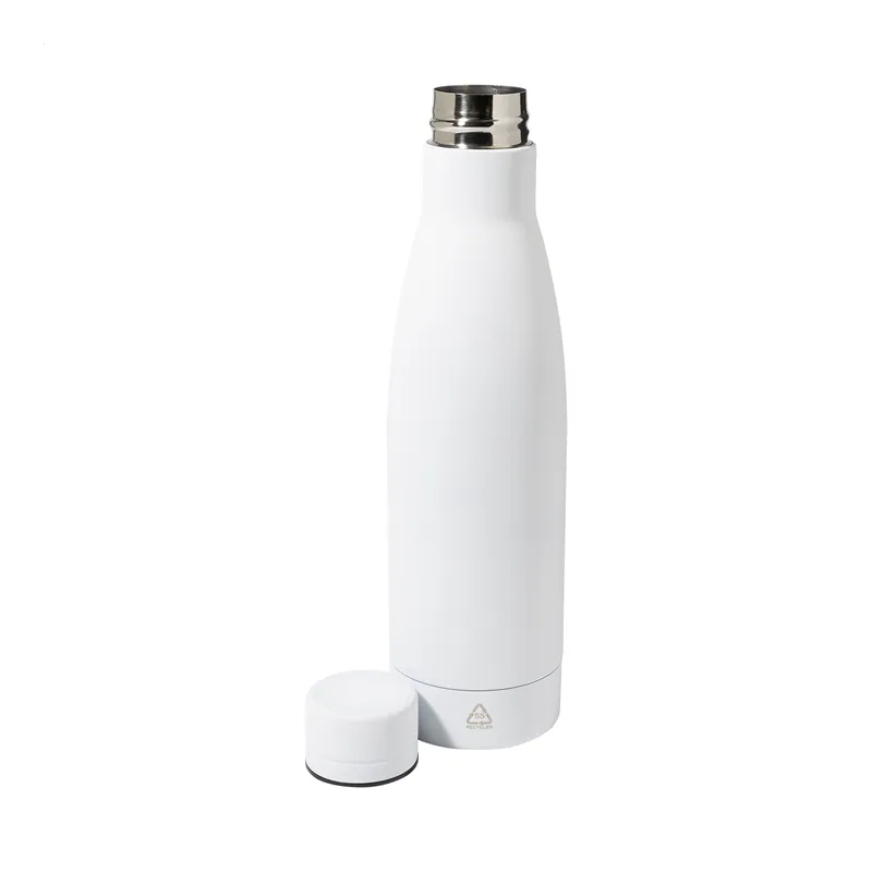 Capriolo – Borraccia in acciaio inox riciclato 750 ml, colore Bianco