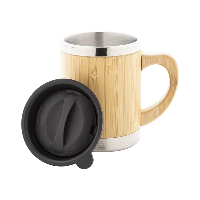 Guglia – Tumbler termico in bambù 300 ml, colore Naturale