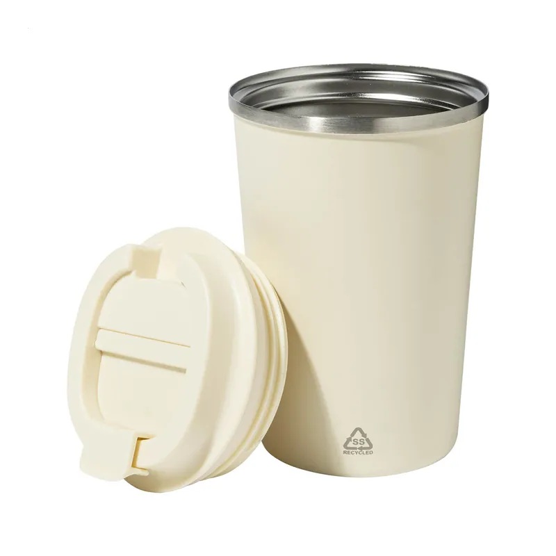 Ricciola – Tumbler termico in acciaio inox riciclato 350 ml, colore Naturale