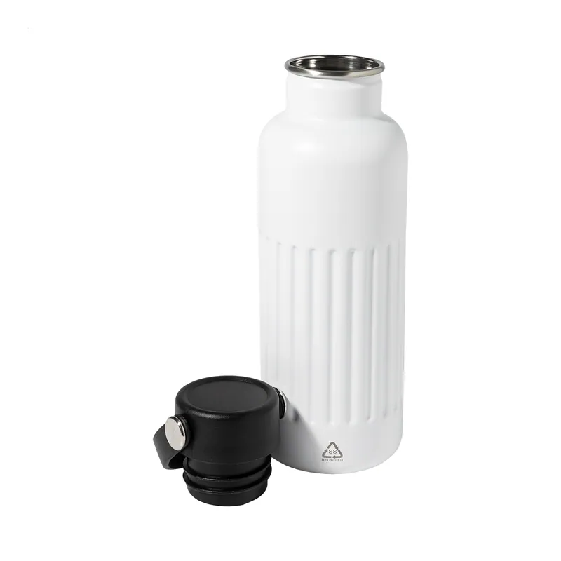 Germano – Thermos in acciaio inox riciclato 500 ml, colore Bianco