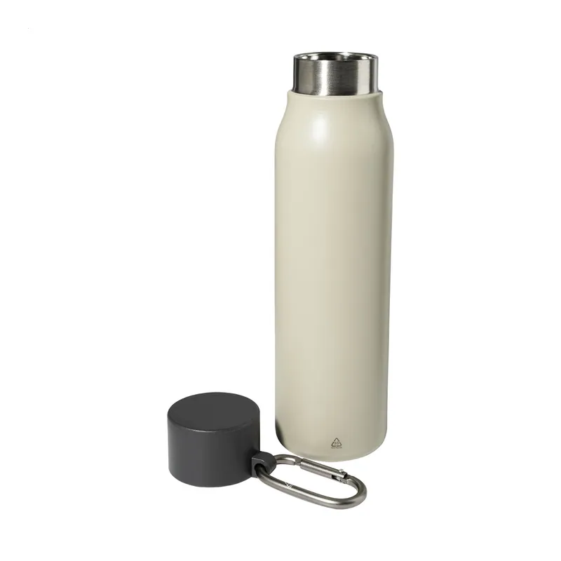Nespolo – Borraccia termica in acciaio inox riciclato 500 ml, colore Naturale