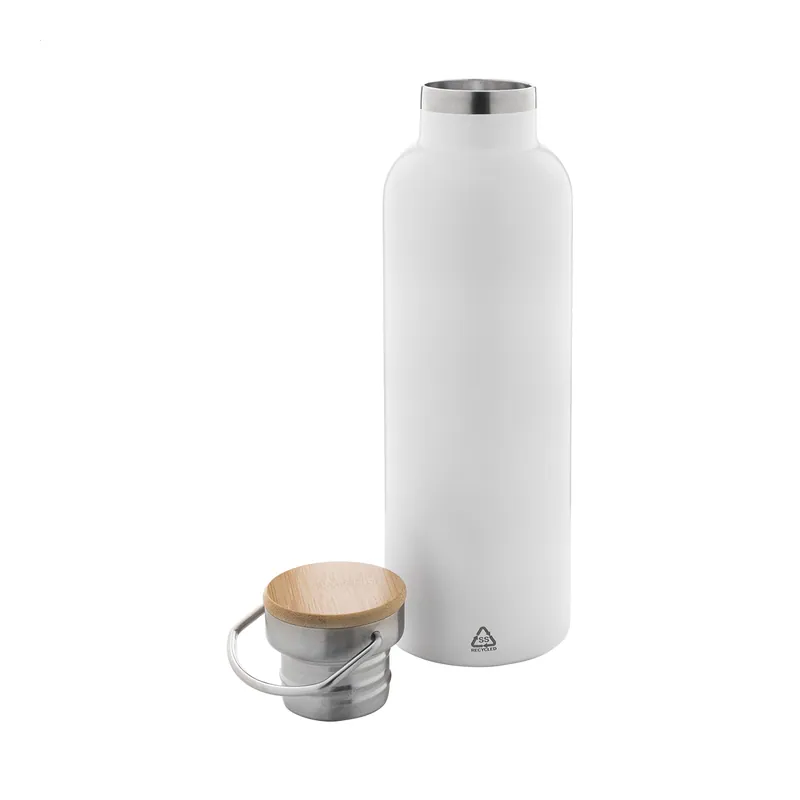 Rondone – Borraccia termica in acciaio inox riciclato 750 ml, colore Bianco