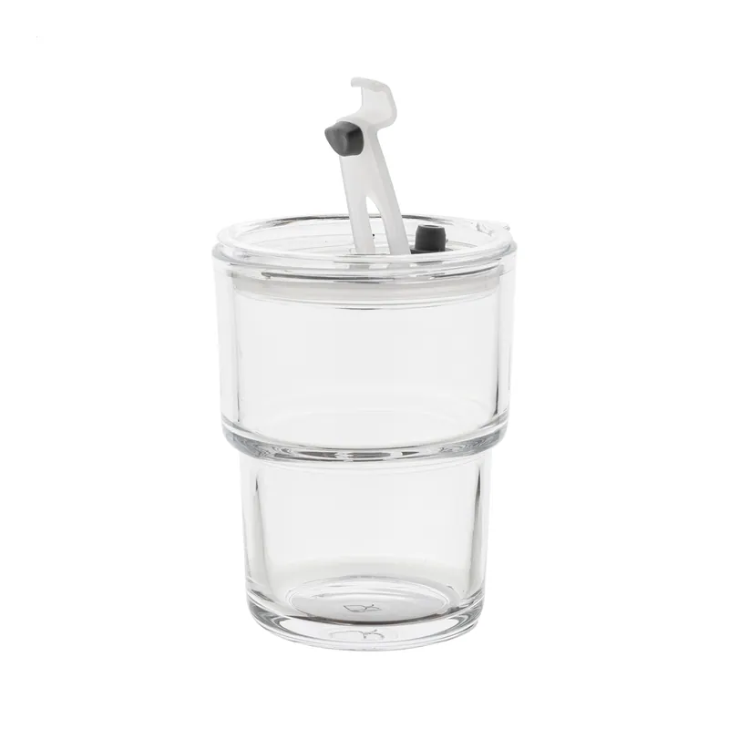 Peperino – Tazza da viaggio in vetro 400 ml, colore Trasparente