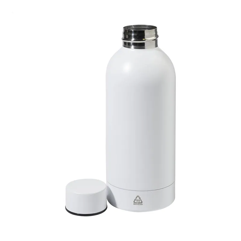Narciso – Borraccia in acciaio inox riciclato 500 ml, colore Bianco