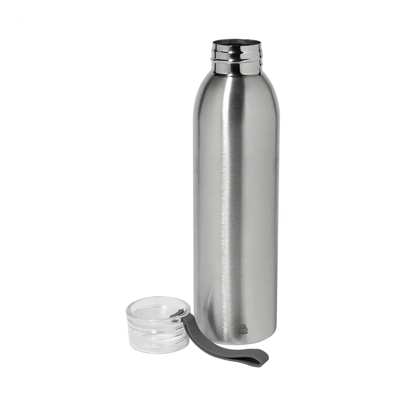 Scisto – Borraccia in acciaio inox riciclato 600 ml, colore Argento