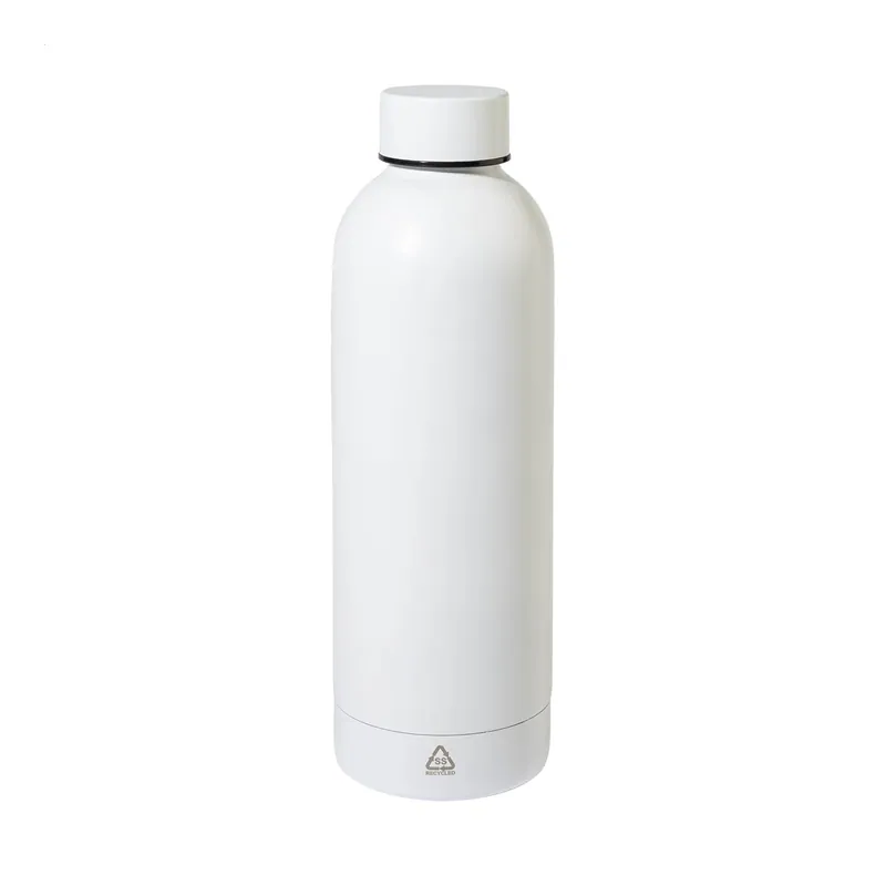 Farfalla – Borraccia in acciaio inox riciclato 800 ml, colore Bianco, vista dettaglio