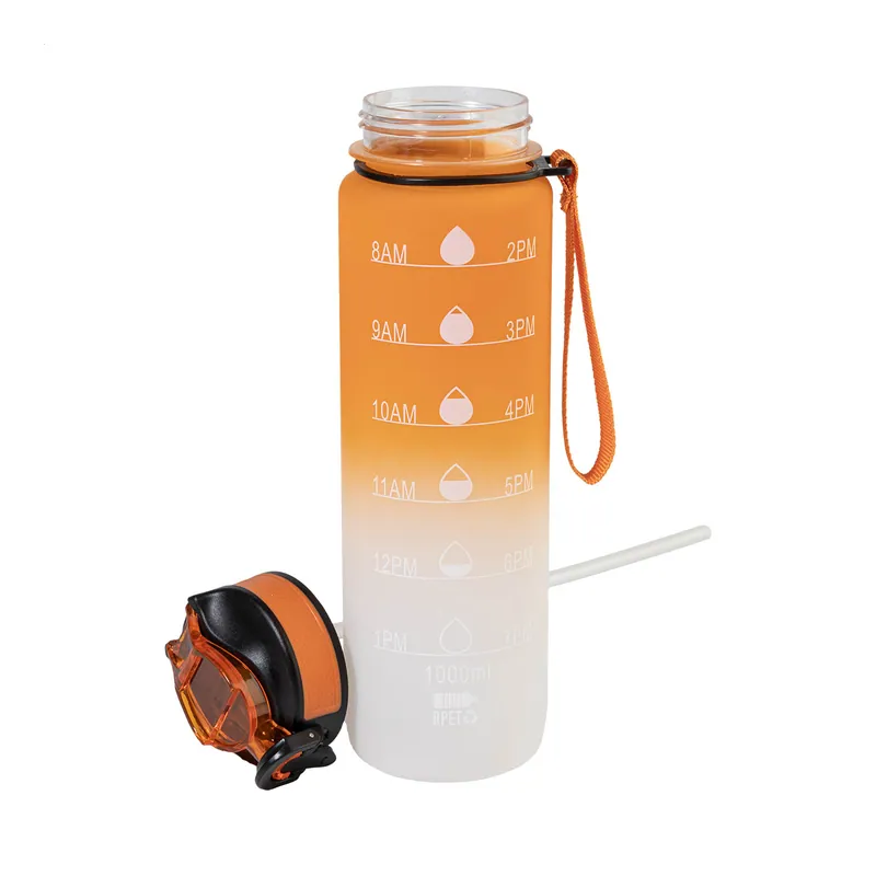 Pigna – Borraccia sportiva in RPET riciclato 1 litro, colore Arancione